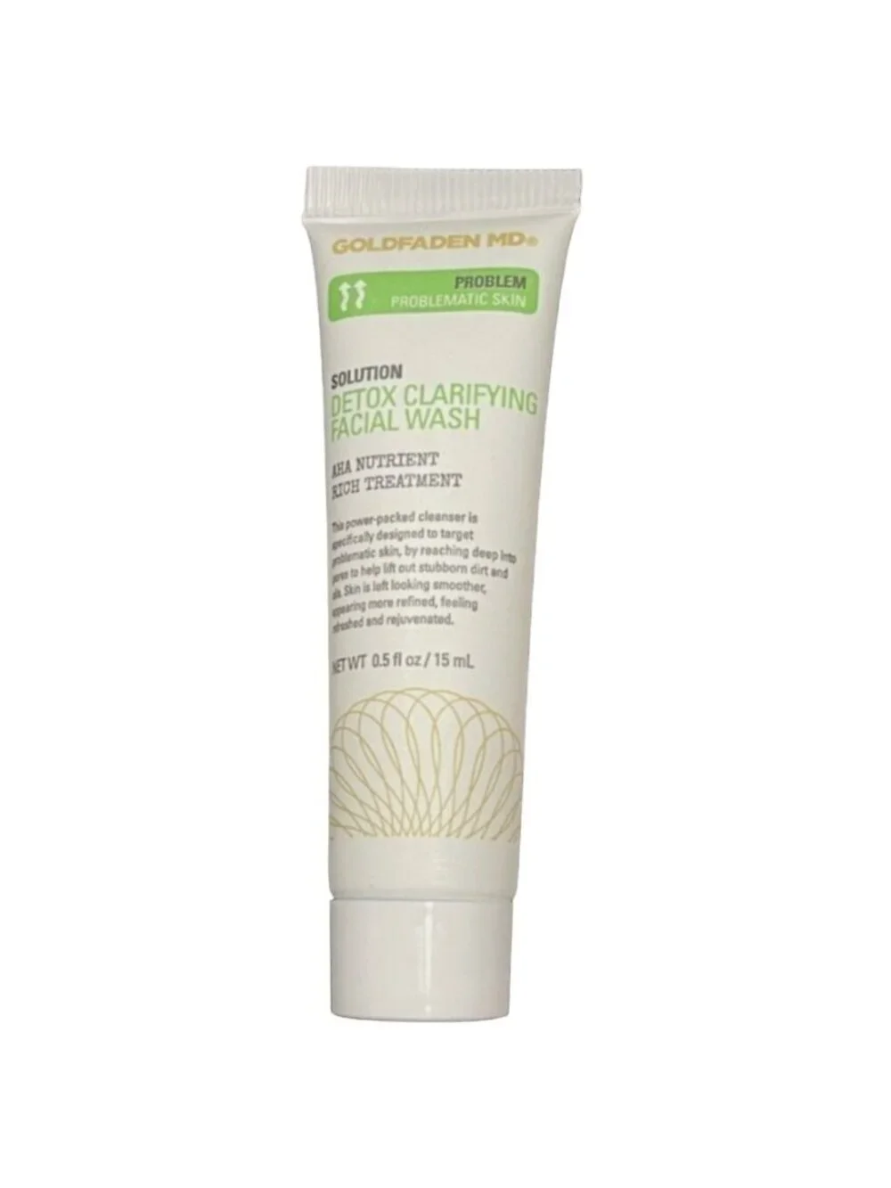 Goldfaden MD Detox Clarifying Facial Wash AHA Nutrient Rich Treatment 0.5oz 15mL